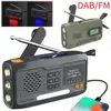 DAB/FM Radio Bluetooth Emergency Radio Portable Solar Radio Receiver Hand Crank Dynamo Outdoor Speaker Radio with Flashlight 1