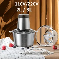 2L 3L Electric Meat Grinder 220V 110V Stainless Steel Meat Mincer Kitchen Mixer Blender Machine Chopper Food Processors 1
