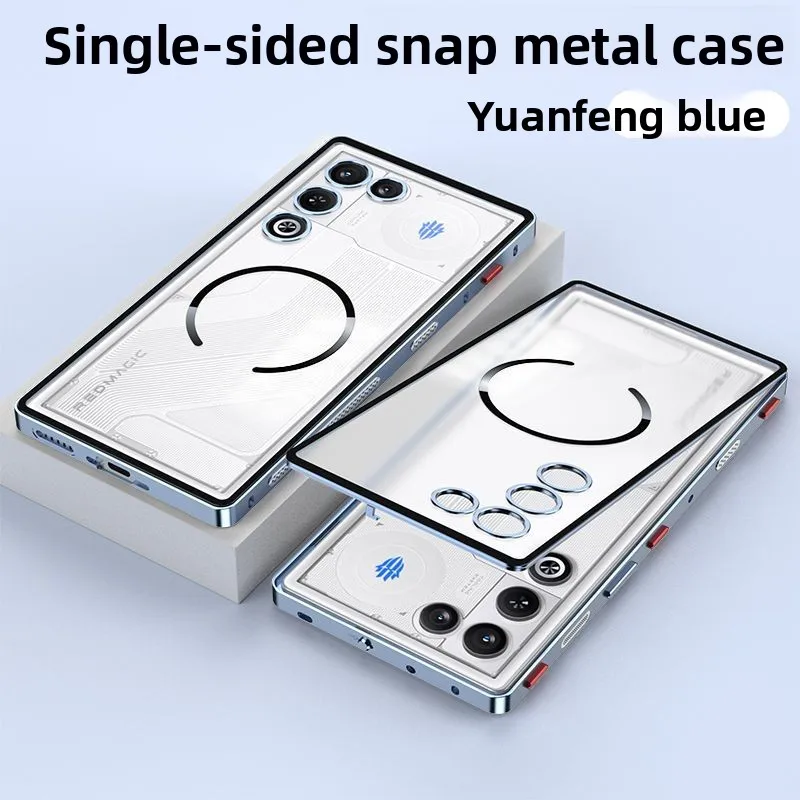 Magnetic Shockproof Matte Acrylic Phone Case with Skin-Friendly Feel