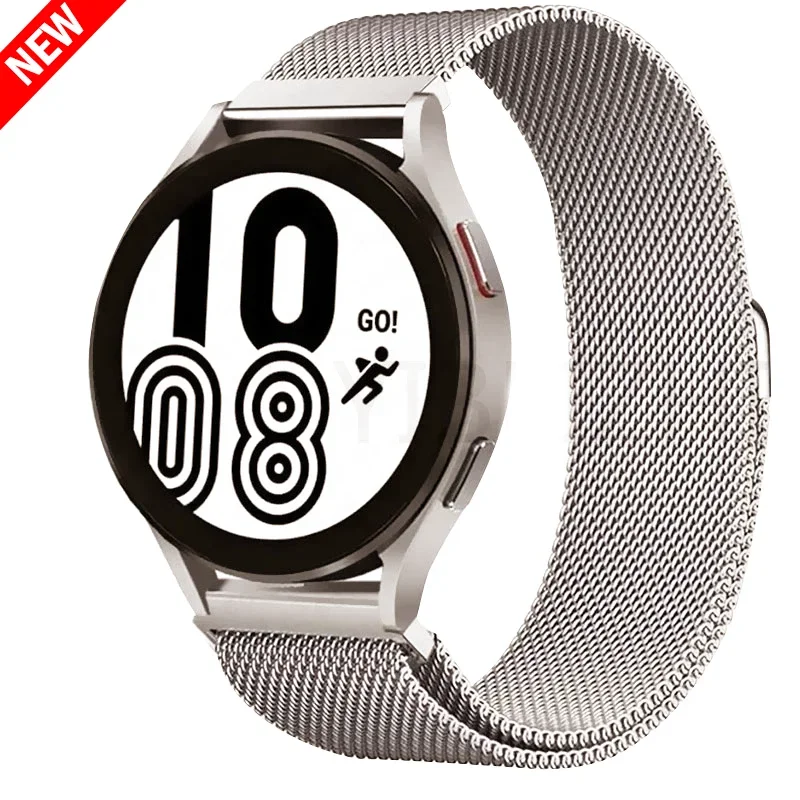 Sleek Milanese Loop Metal Magnetic Bracelet – 20mm & 22mm Watch Strap Band