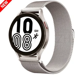 Sleek Milanese Loop Metal Magnetic Bracelet - 20mm & 22mm Watch Strap Band for 22MM watch band (Starlight 31)