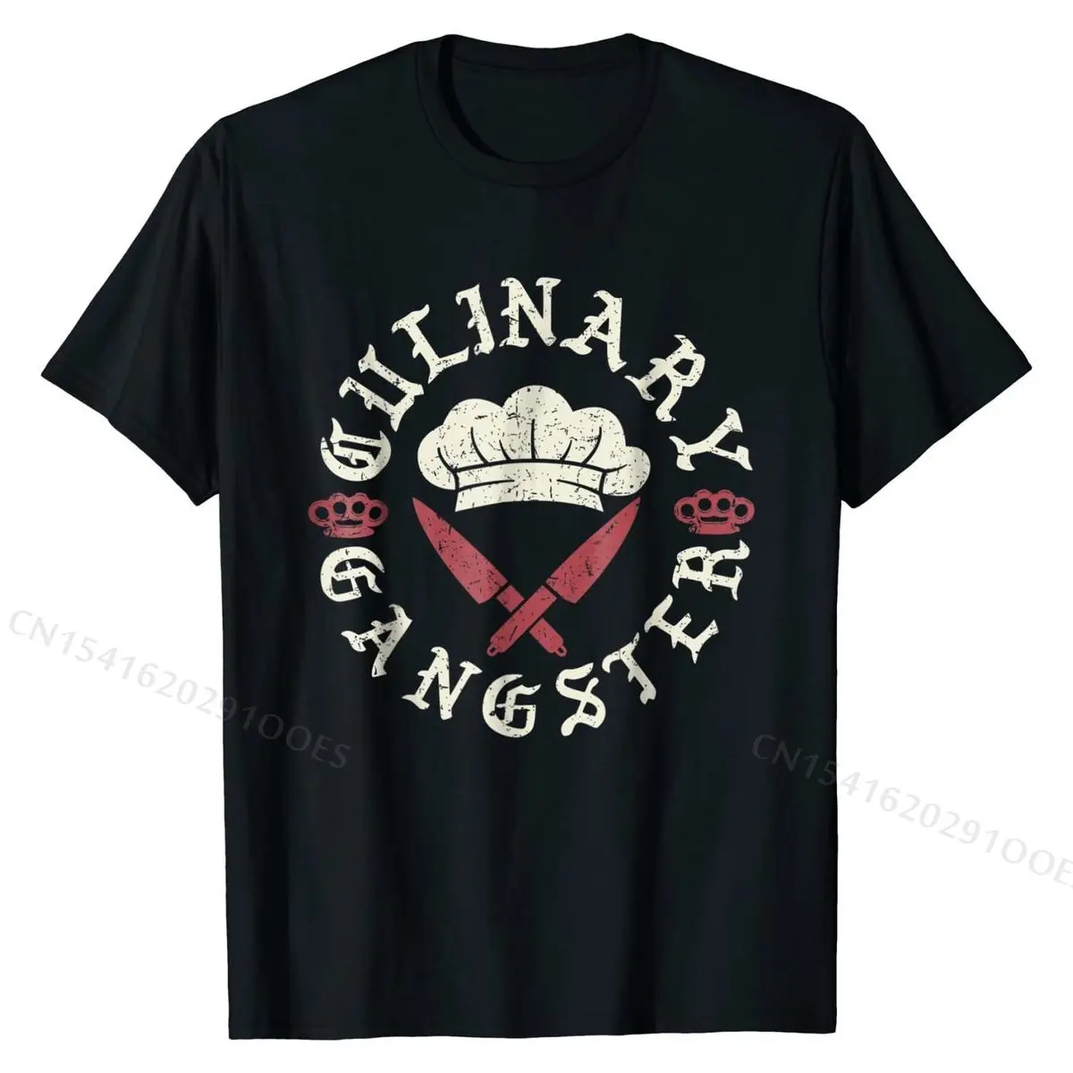 

Awesome Cook Gift Shirt Line Cook Culinary Gangster Chef Tee Normal Top T-shirts Latest Tops Shirt Cotton Men Geek