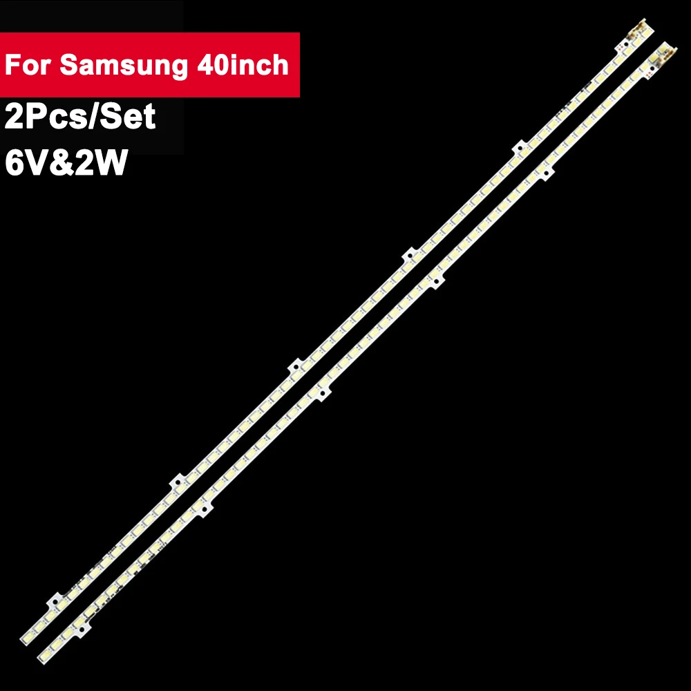 

2pcs/set 440mm 62lamps tv led backlight strip for Samsung 40D UA40D5000PR BN64-01639A LTJ400HM03 2011SVS40-FHD-5K6K-RIGHT-LEFT