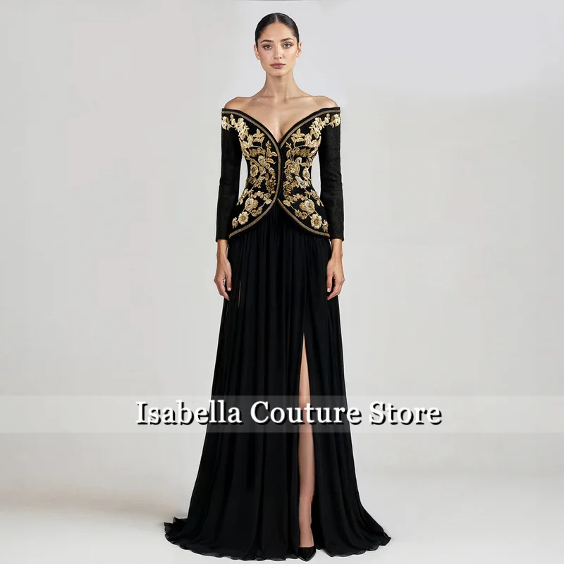 Fancy Off the Shoulder Evening Dress for Women Lace Appliques Kuwait Dubai Party Gown Vestidos De Noche Customized