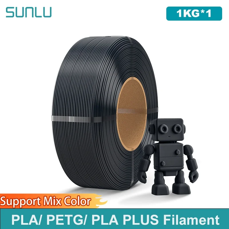 Filamento SUNLU 1KG PLA/PETG/PLA PLUS 1,75mm 1KG sin bandeja filamento de impresora 3D para impresora 3D y bolígrafo 3D, filamento de recarga