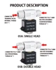 Fish tank CO2 solenoid valve Regulator generator control waterproof flame retardant single and double head CO2 solenoid valve 4
