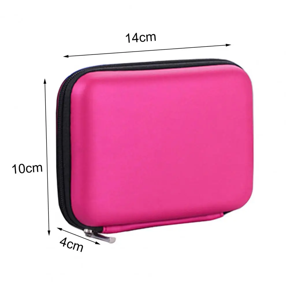 Portable Hard Drive Bag Carry Usb Cable Case Pouch Cover Mini Zipper 2.5 Inch EVA For Hard Disk Box