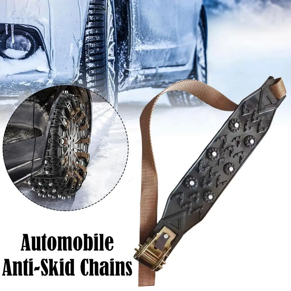 

Car Tire Snow Chain Universal Winter Snow Escape Emergency Anti-skid Lawn Mower Wheel Chains Road Safety Vehicle Anti Skid Chain