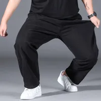 10XL Oversize Wide Legs Jeans Men Soft Cotton Cargo Jeans Plus Size Baggy Men's Trousers Fashion Streetwear Working Jeans Man 2