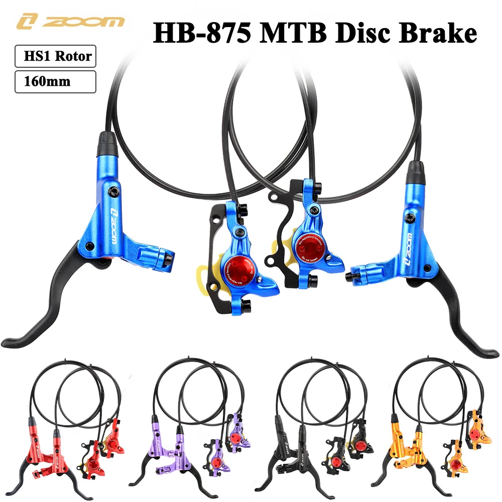 ZOOM HB875 MTB Bicycle Hydraulic Disc Brake Set 140mm 160mm 180mm