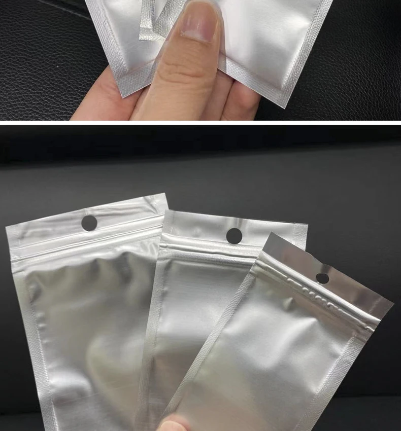 Aluminiumfolienbatterie, ESD-Kabelverpackung für elektronische Komponenten, antistatisch, selbstdichtender Abschirmbeutel, mattiert, durchscheinend – Detail 10