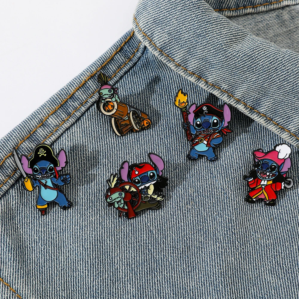Pins Émail Stitch Pirate Disney | Collection Lilo & Stitch