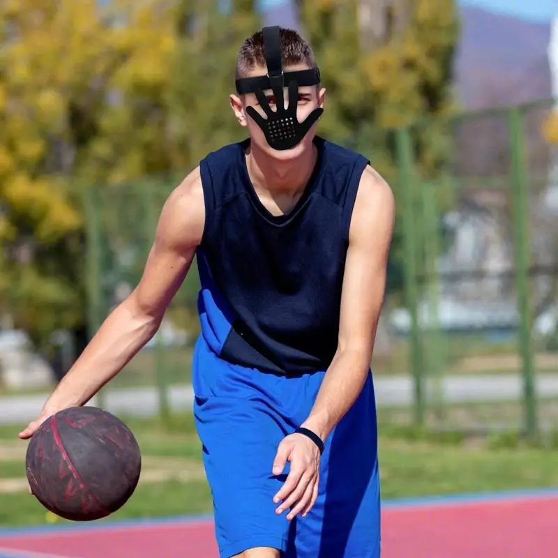 Basketball Defensive Masque Face Guarding Basketball Defensive Masque Guard Shooter Jump Game Training Equipment For