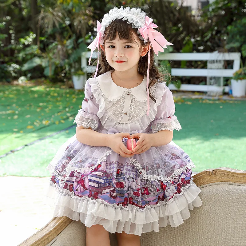 

Kids Dress for Girls Baby Cute Lolita Style Birthday Party Dress Baby Wedding Dresses Princess Vestidos Summer Costume for Girls