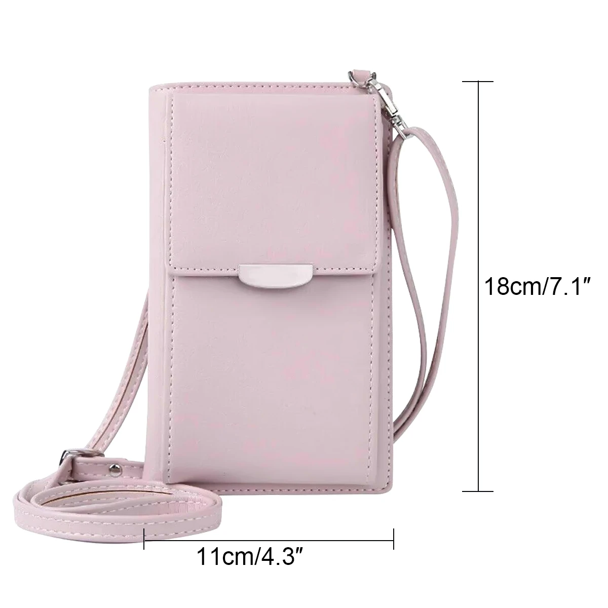 Wallet Japanese and Korean Small Fresh Mobile Phone Bag Ladies Purse Women's Mobile Phone Bag PU Leather Wallet