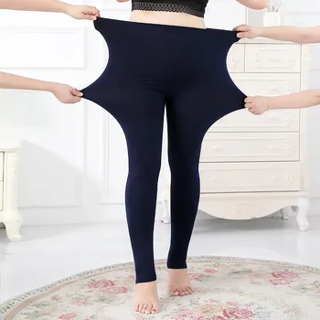 Taglie forti 4XL 150 kg Leggings da donna primavera inverno Pantaloni dimagranti Pantaloni modellanti con mutandine nere