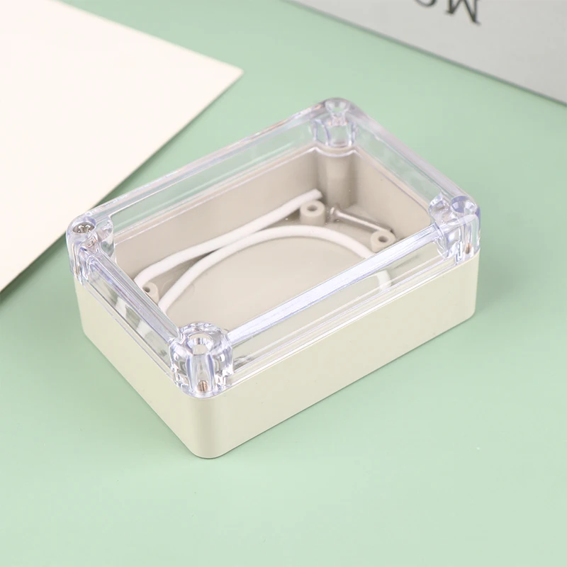 Electronic Enclosure Case Electrical Box 1Pc Plastic Waterproof Transparent Outdoor Alarm Box Enclosure Security Module Shell DIY Project Electronic
