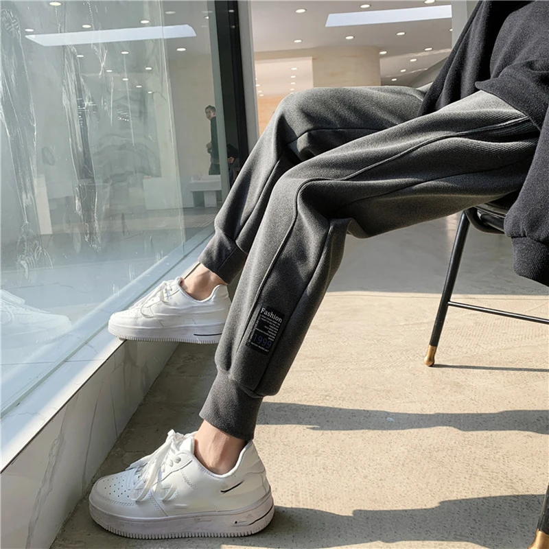 

2023 фирменные спортивные брюки для фитнеса и тренировок на осень и зиму, мужская хлопковая спортивная одежда, брюки, джоггеры, спортивные брюки, мужские повседневные облегающие брюки