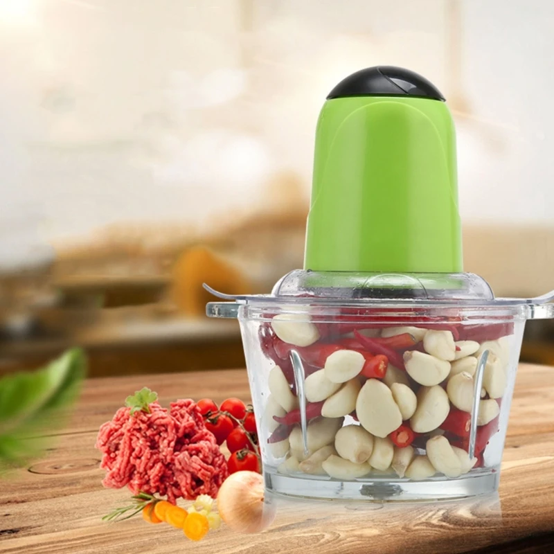 Food Processor with Glass Bowl Powerful Motor and 4 Sharps  Great for Chopping  and   Grinder Tool 3