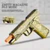 Soft Bullet Gun Toy Pistol with 100 Bullets, 12 Shells, and 2 Magazines New Toy Gun Pistol Hollow Hanging Machine 6