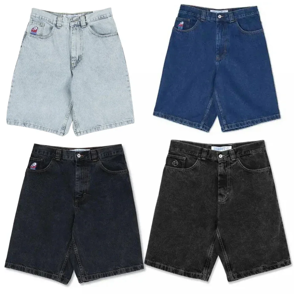 

Summer Hip Hop Big Boy Embroidery Jeans Shorts Y2k Retro Cartoon Men Women Harajuku Jorts Gym Basketball Shorts Streetwear 2024