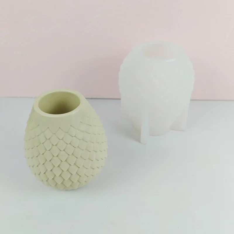 

Силиконовая форма для вазы в виде рыбьей чешуи, форма для бетона и кактуса, формы для украшения дома