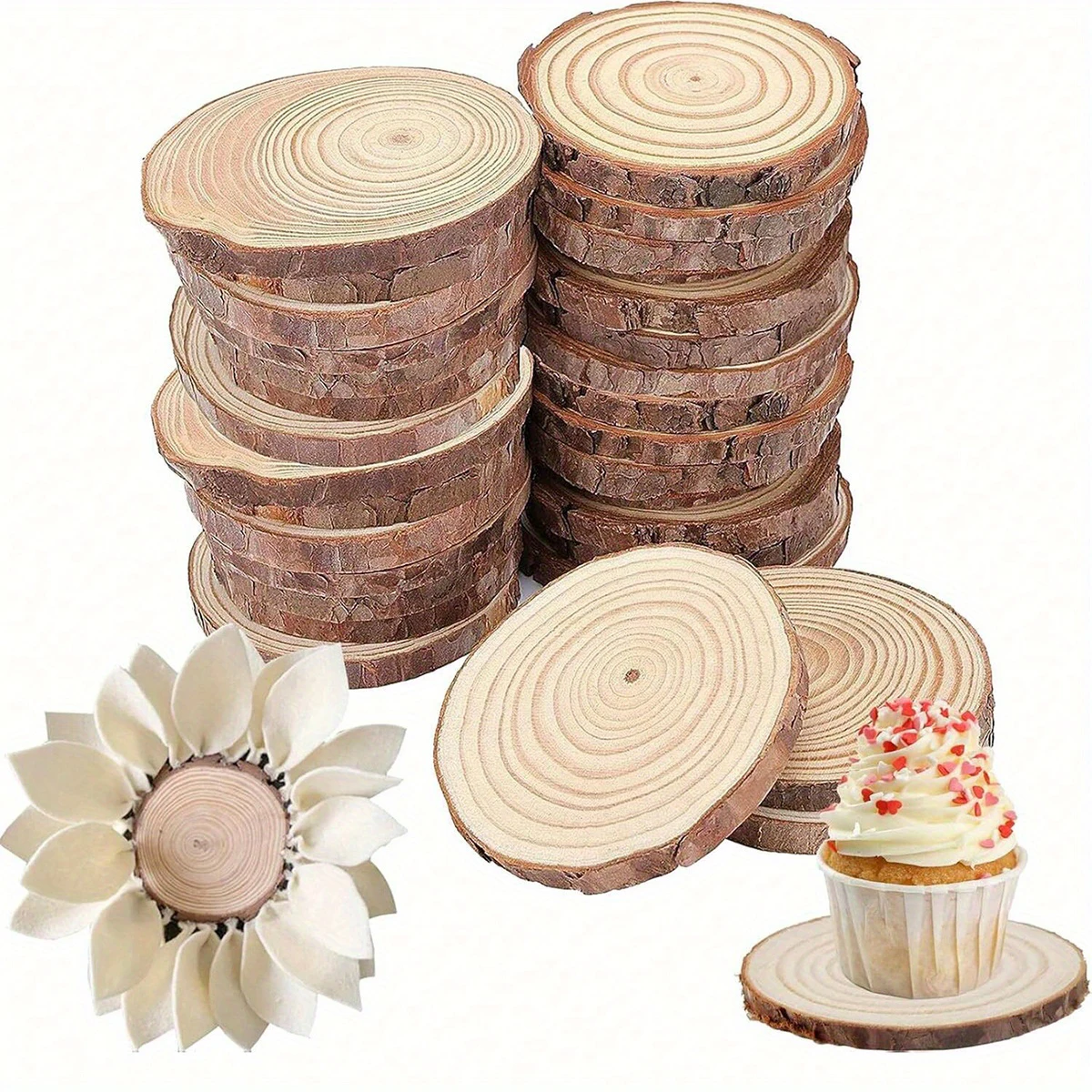 Wood Coasters Unfinished Pine Tree
