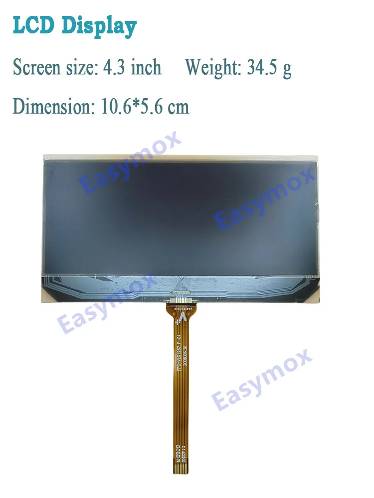 FPC-VLG1267_P-01 Multimedia Car Monitors 4.3 Inch LCD Display Screen Video Players Automobile Dashboard GPS Navigation Repair