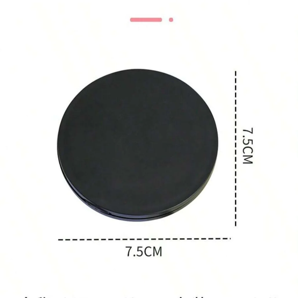 7.5cm Round Folding Makeup Mirror Dual-Side Portable Flip Mirror for DIY Travel