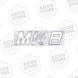 Glossy Black 3D Rear Letter Emblem Trunk Sticker - Metal Car Body Badge Auto Accessory (MK8 Logo)