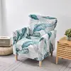 Floral Stretch Chair Cover Sofa Single Armchair Slipcover Highbackrest Protect Living Room Furniture Protector Home Decoration 5