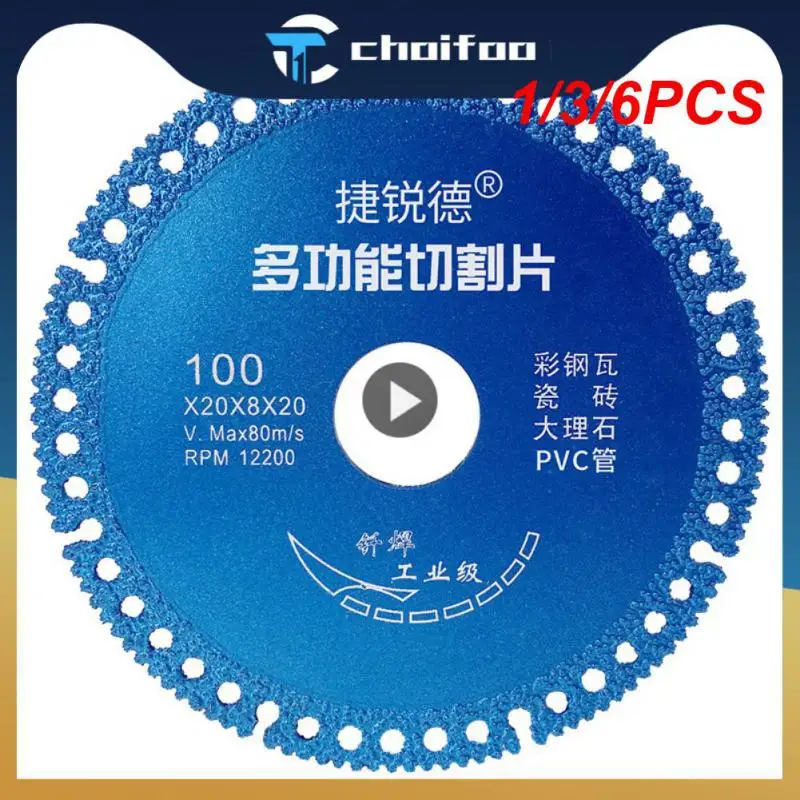 

1/3/6PCS Composite Multifunctional Cutting Saw Blade 100mm Ultra-thin Saw Blade Ceramic Tile Glass Cutting Disc For Angle