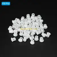 C4DF แพ็ค 30 Flush Type ปลั๊กรูสีขาวเจาะรูสกรู Caps สำหรับตู้ตู้ชั้นวางใส่ End Caps 3