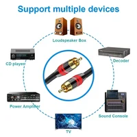 Coaxial Digital Audio RAC Cable SPDIF RCA to RCA Cable Audio Video Male for DVD Projector TV Speaker Amplifier 0.5M 1M 2M 3M 5M 6