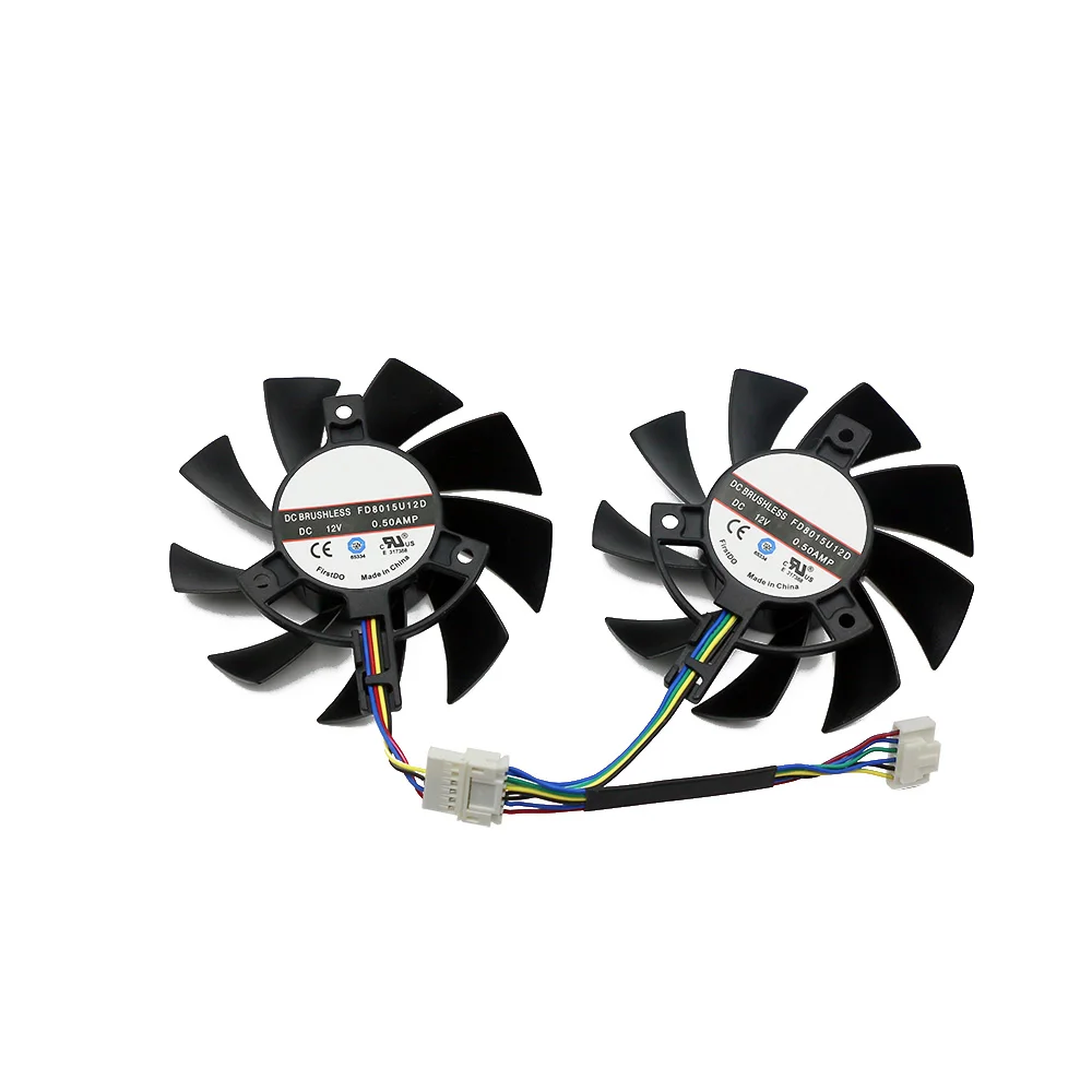 Ventilador de Refrigeração da Placa Gráfica Asus Rtx 2060 Gtx 1660 1660ti Tuf Gaming oc Substituir T128015bu 75 mm Fd8015u12d 6pin - Imagem 3