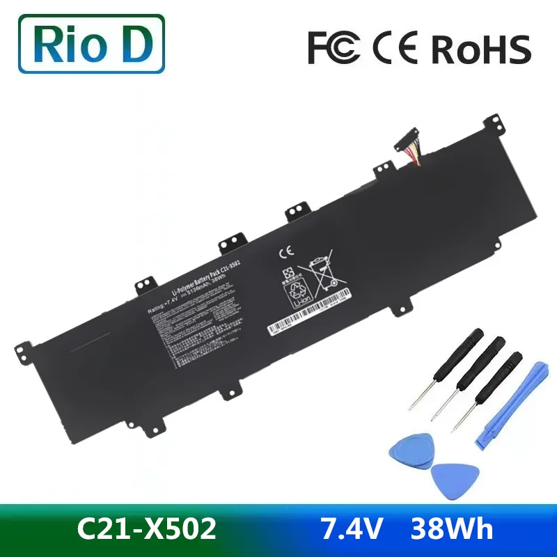 Bateria do Portátil para Asus Vivobook C31-x502 X502c X502ca S500 S500c S500ca Pu500c Pu500ca C31-x502 Bateria de Notebook