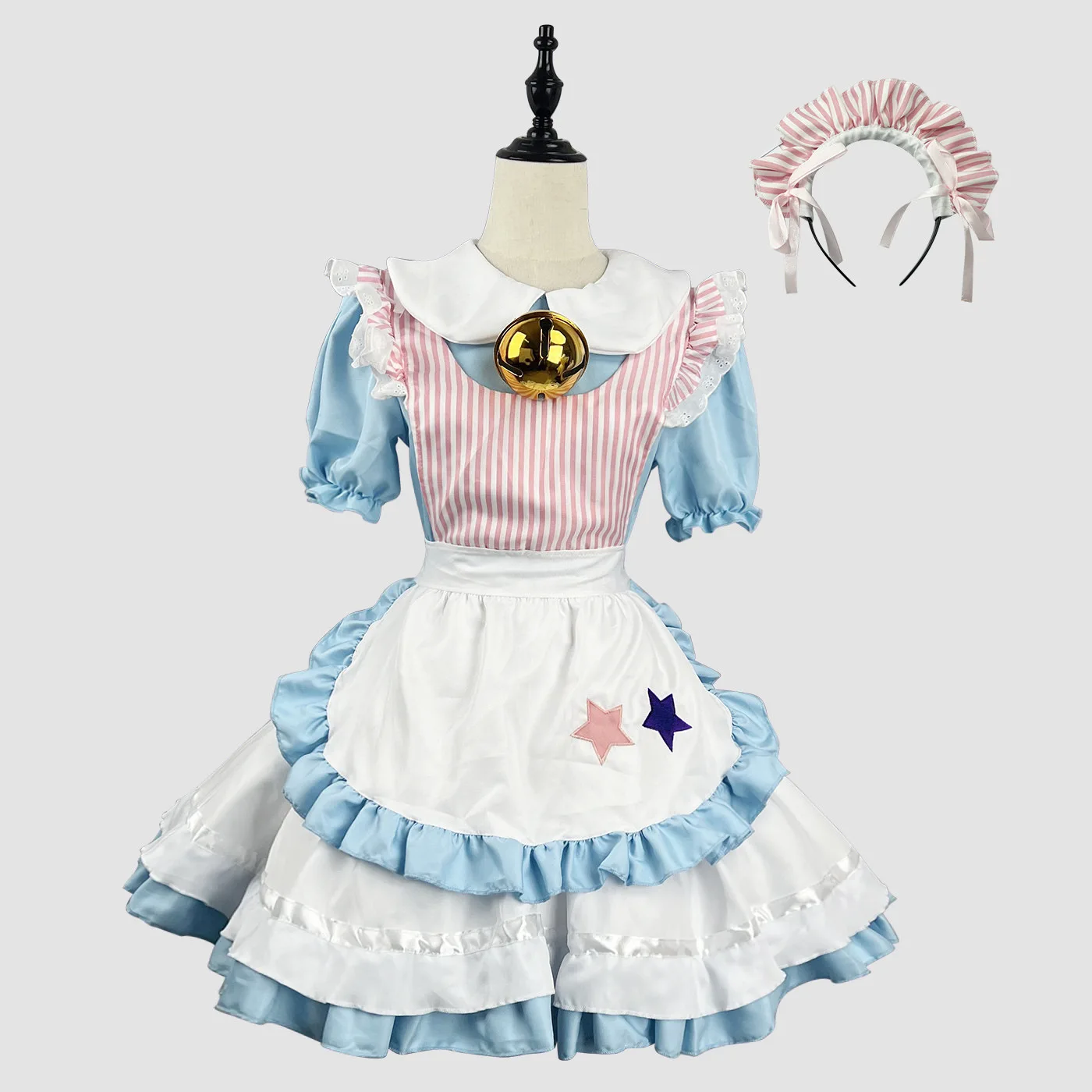 

Japanese Sexy Cat Bell Maid Clothes Cosplay Anime Cute Lolita Dress