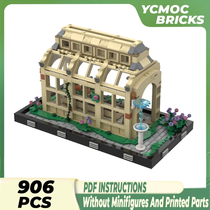 

Modern Buildings Model Moc Building Bricks Greenhouse Diorama Technology Modular Blocks Gifts Christmas Toys DIY Sets Assembly