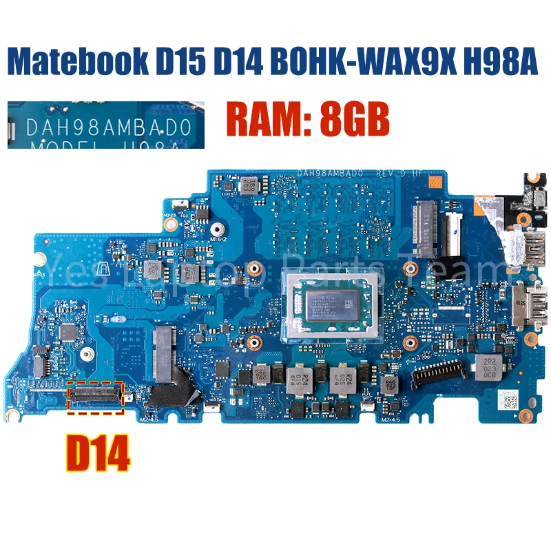 D 14 Matebook D15 Ram Upgrade DAH98AMBAD0 For HUAWEI Matebook D15