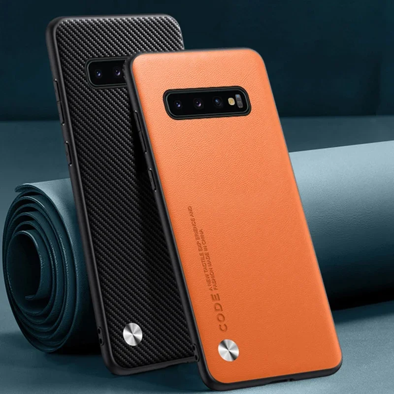 Luxury Matte PU Leather Phone Case - Silicone Protection Cover