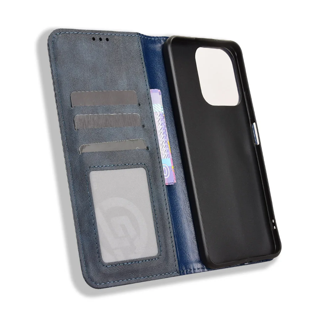 Premium PU Leather Flip Wallet Phone Case - Anti-Knock Protection
