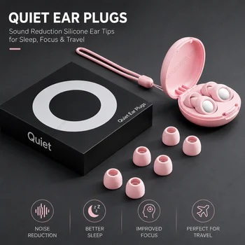 Reusable Silicone Noise-Reducing Ear Plugs 1