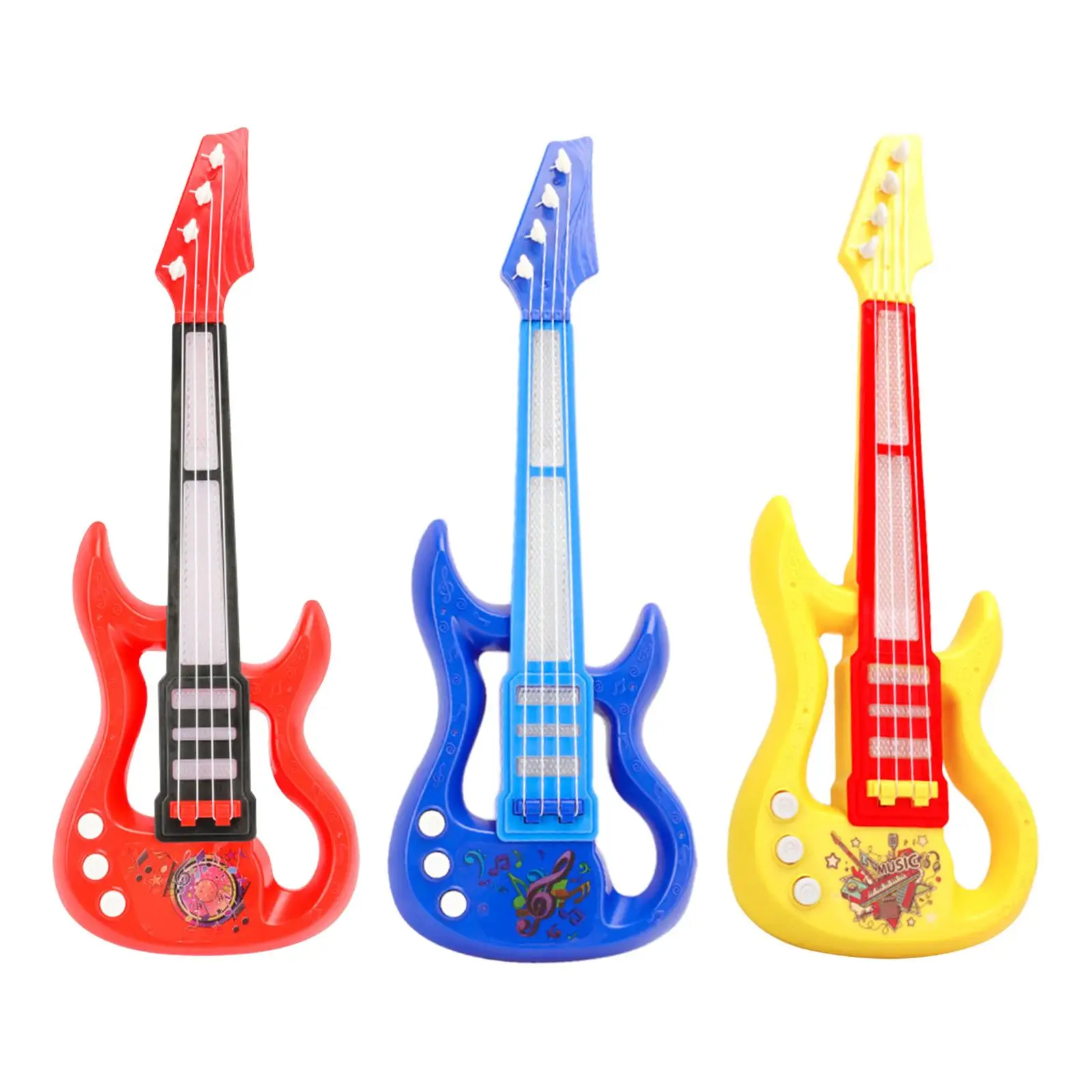 

Kids Toy Ukulele Early Learning Guitar Musical Toy Electric Guitar Toy for Beginner Boys Girls Birthday Gifts Preschool Toddler