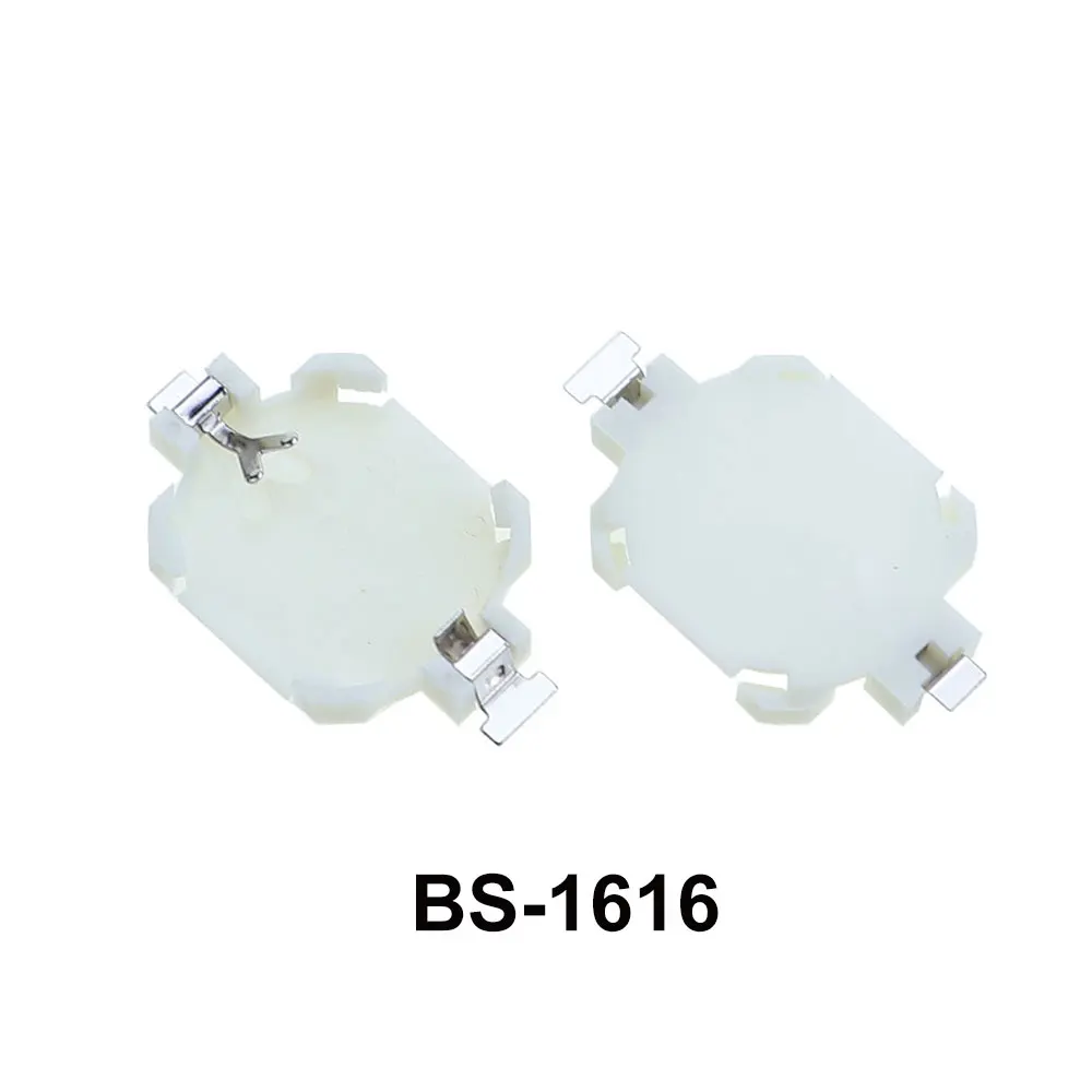 JCD 10pcs SMD SMT CR2450 CR2032 CR2025 CR1220 3V Battery Button BS-2032/1220/1616 Cell Coin Battery Holder Socket Case Box image 8