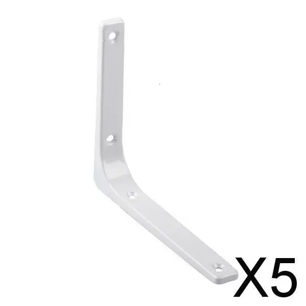 

5 Shelf Brackets Heavy Duty Shelf Bracket Wall Hanging White