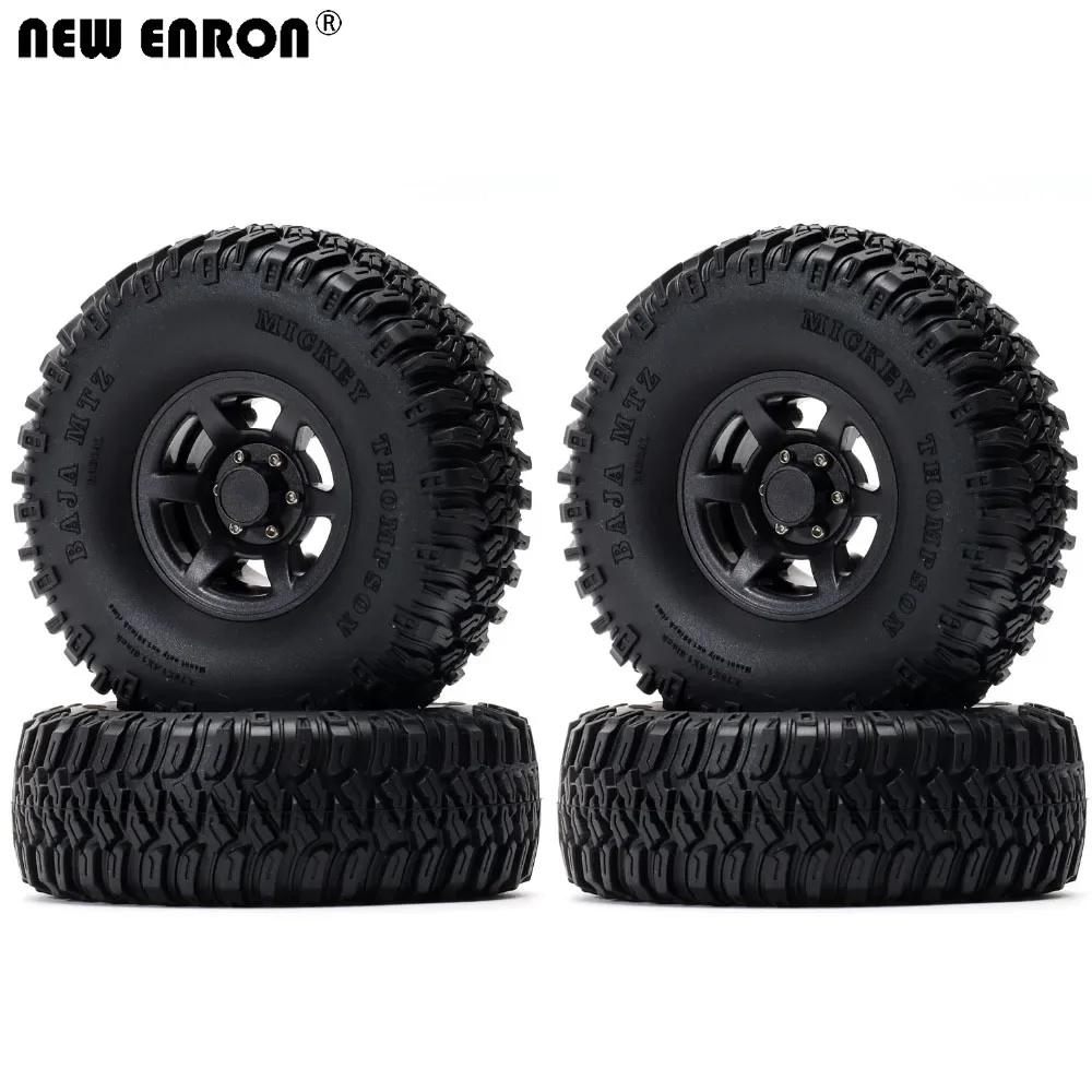 

NEW ENRON 4P 1.55" Plastic Alloy Beadlock Wheel Hub Rims&Tires Tyre For 1/10 RC Car D90 TF2 CC01 LC70 MST JIMNY Axial AXI90069