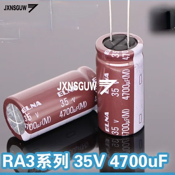10 шт. Оригинальный алюминиевый электролитический конденсатор ELNA RA3 35V4700UF 18x35 5 мм