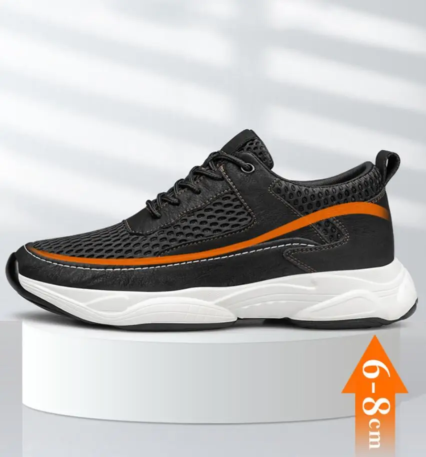 Elevator Sneakers For Men Height Increasing Casual Sports Shoes_voghion.com