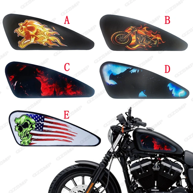 Stickers Stickers Harley Davidson Flam tank motorcycle custom chopper  softail