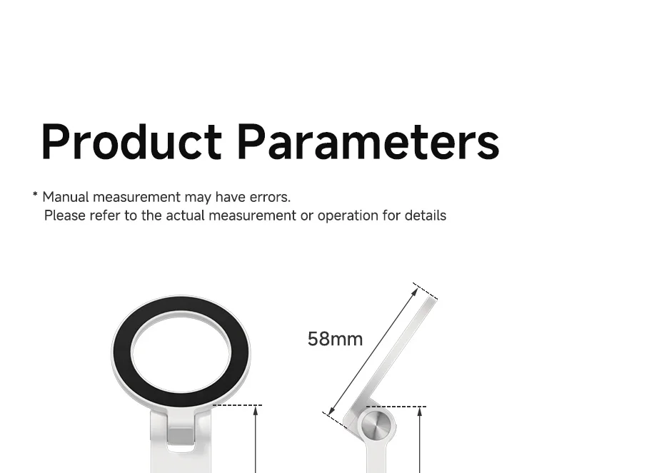 Hagibis Foldable Magnetic Desk Stand 360° for MagSafe